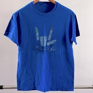 Share the Love, men’s medium, blue, t-shirt.